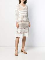 Thumbnail for your product : Self-Portrait crochet-style day dress