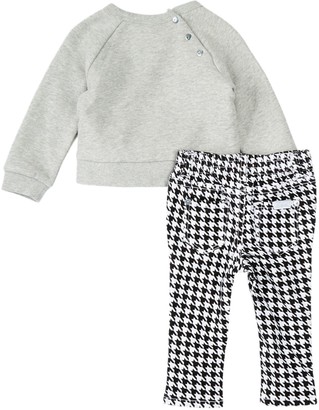7 For All Mankind Zip Top & Skinny Jean Set (Baby Girls)