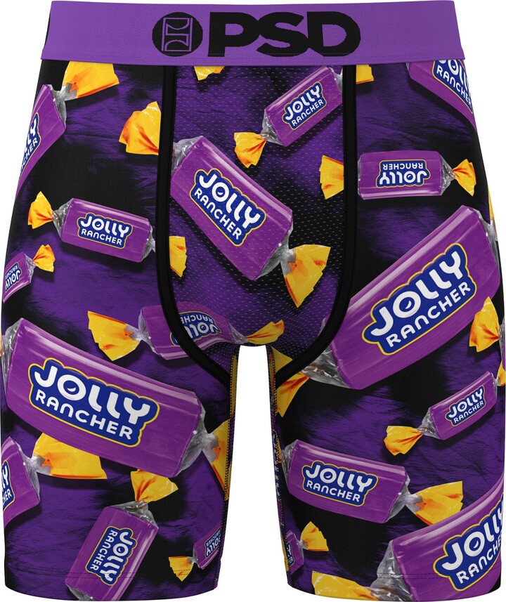 PSD Underwear Men's Jolly Rancher Grape Boxer Briefs, Small, Multi