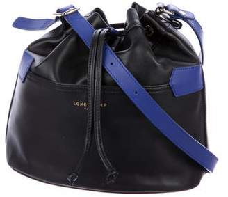 Longchamp Leather Drawstring Bucket Bag
