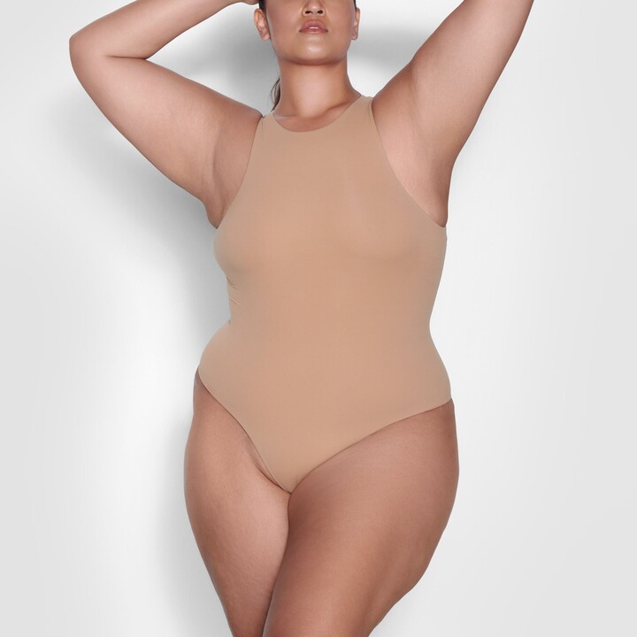 SKIMS Fits Everybody High Neck Bodysuit | Ochre