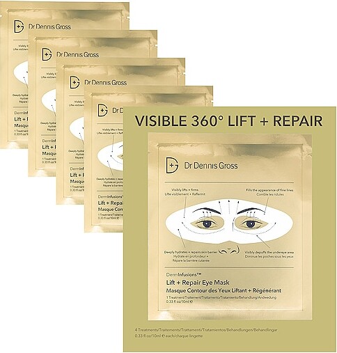 Dr. Dennis Gross Skincare Derminfusions Lift + Repair Eye Mask 4 Pack