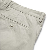 Thumbnail for your product : Hardy Amies Slim-Fit Washed Cotton-Twill Trousers