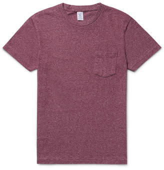 Velva Sheen Slim-Fit Melange Cotton-Blend Jersey T-Shirt - Men - Burgundy