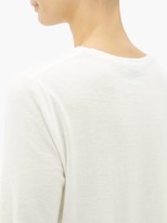 Thumbnail for your product : Raey Half-sleeve Cotton-jersey T-shirt - Womens - White