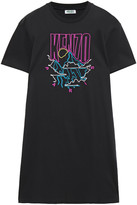 Thumbnail for your product : Kenzo Embroidered Cotton-jersey Mini Dress