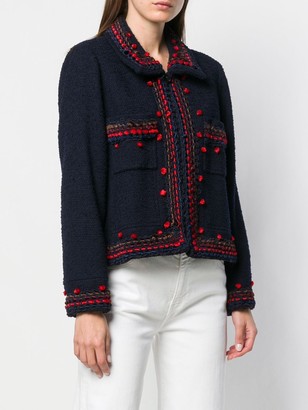 Chanel Pre Owned 1997 Interwoven Thread Jacket