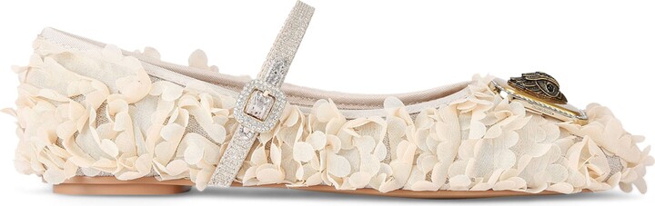 Kurt Geiger London Embellished Pimlico Ballet Flats