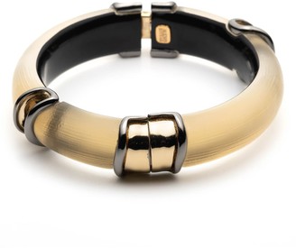 Alexis Bittar Two-Tone Sectioned Hinge Bracelet