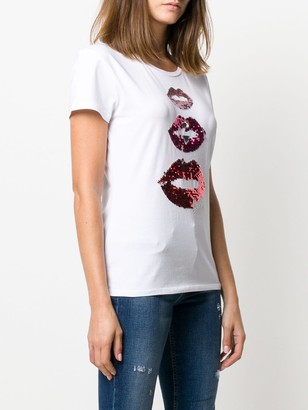 Liu Jo sequin-lips T-shirt