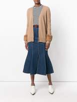 Thumbnail for your product : Simonetta Ravizza fur-trim knitted cardigan