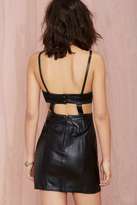 Thumbnail for your product : Nasty Gal Vintage Riot Girl Leather Cutout Dress
