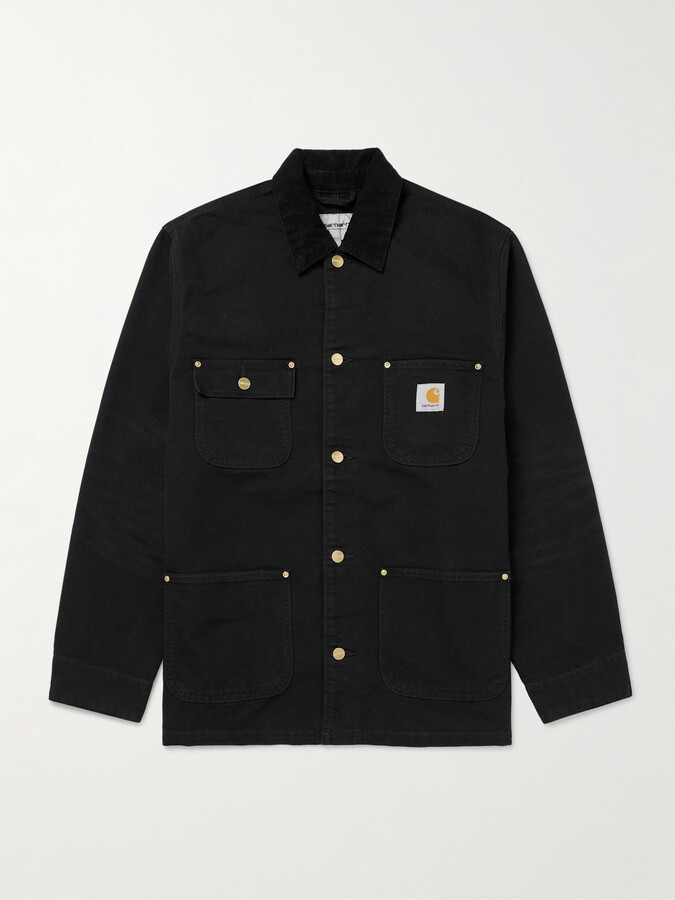 Carhartt Work In Progress OG Corduroy-Trimmed Cotton-Canvas Chore Jacket