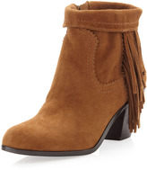 Thumbnail for your product : Sam Edelman Louie Side-Fringe Ankle Bootie, Cocoa