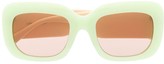 Thumbnail for your product : Linda Farrow Two-Tone Square Sunglasses