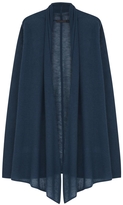 Thumbnail for your product : Donna Karan Teal draped cashmere Cozy