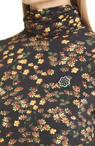 Thumbnail for your product : Meryll Rogge Mini Daisy Floral Print Jersey Turtleneck Top