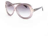 Thumbnail for your product : Tom Ford brown acrylic 'Margot' oversize sunglasses