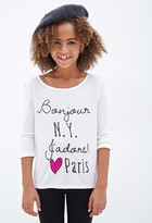 Thumbnail for your product : Forever 21 Girls NY Paris Graphic Top (Kids)