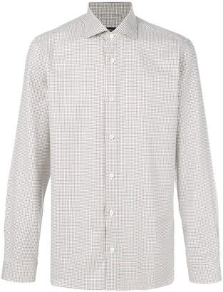 Z Zegna 2264 checkered print shirt