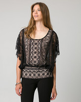 Thumbnail for your product : Le Château Lace Scoop Neck Poncho Top