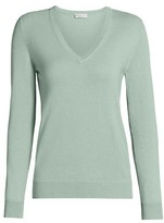 Thumbnail for your product : Brunello Cucinelli Long-Sleeve V-Neck Cashmere Sweater