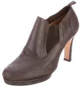 Thumbnail for your product : Repetto Leather Round-Toe Booties Grey Leather Round-Toe Booties