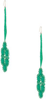 Thumbnail for your product : Stella McCartney Intricate Earrings in Bright Green | FWRD