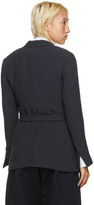 Thumbnail for your product : 3.1 Phillip Lim Navy Heavy Cady Wrap Blazer