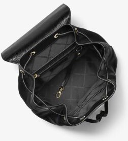 MICHAEL Michael Kors MK Mina Large Pebbled Leather Backpack
