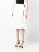 Thumbnail for your product : Maticevski Applied Wrap A-line skirt