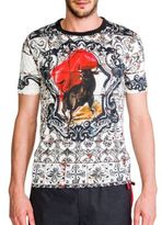 Thumbnail for your product : Dolce & Gabbana Bull Fighter Tile Tee