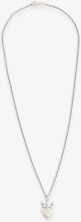 Serge Denimes Mens Silver Sacred Heart Sterling-silver Pendant