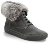 Thumbnail for your product : Vince Nyack Suede & Fur High-Top Sneakers