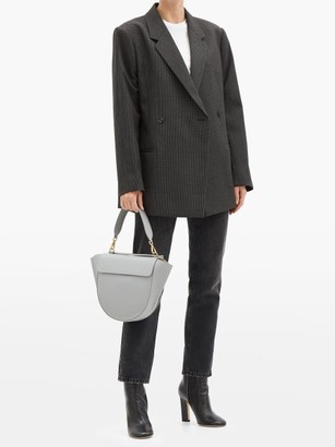 Wandler Hortensia Medium Leather Cross-body Bag - Light Grey