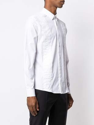 Les Hommes pleated front formal shirt