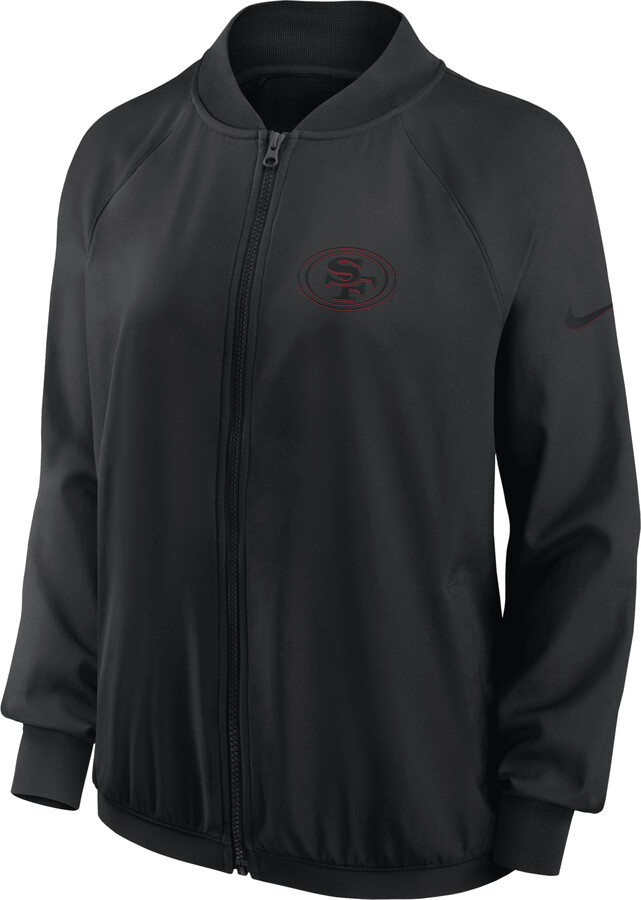 San Francisco 49ers Nike Women's Dri-FIT NFL Full-Zip Jacket in Black | 01N800A73-PZR