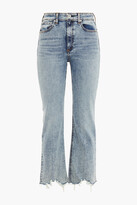 Thumbnail for your product : Rag & Bone Nina Distressed Acid-wash High-rise Kick-flare Jeans