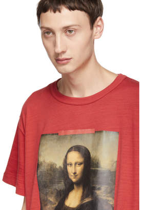 Off-White Off White SSENSE Exclusive Red Mona Lisa T-Shirt