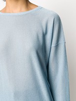 Thumbnail for your product : Liu Jo Open-Back Lurex Jumper