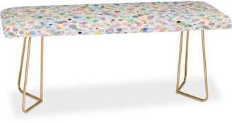 Deny Designs Ninola Design Multicolored Pastel Bubbles Dream Bench