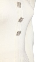 Thumbnail for your product : Giuseppe di Morabito Wool Knit Top W/ Jewel Buttons