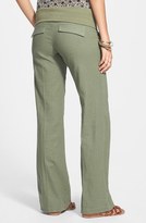 Thumbnail for your product : Jolt Foldover Linen Blend Pants (Juniors)