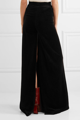 Vetements Juicy Couture Cotton-blend Velour Maxi Skirt - Black