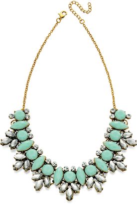 Fiorelli Costume Acrylic and crystal cluster necklace