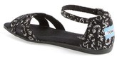 Thumbnail for your product : Toms 'Correa - Black Snow Leopard' Sandal (Women)