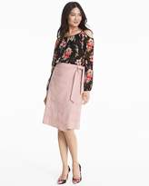 Thumbnail for your product : Whbm Suede Whipstitch Wrap Skirt