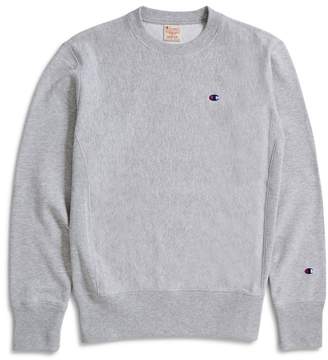 Champion Classic Reverse Weave Small Logo Sweatshirt Grey