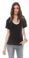 Thumbnail for your product : LnA Short Sleeve Pocket Tee in Black