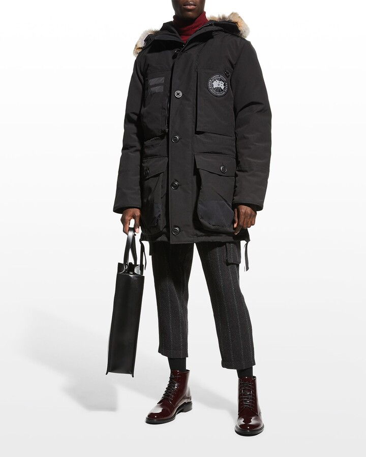 Canada Goose Men's MacCulloch Black Label Down Parka Coat w/ Fur -  ShopStyle Jackets
